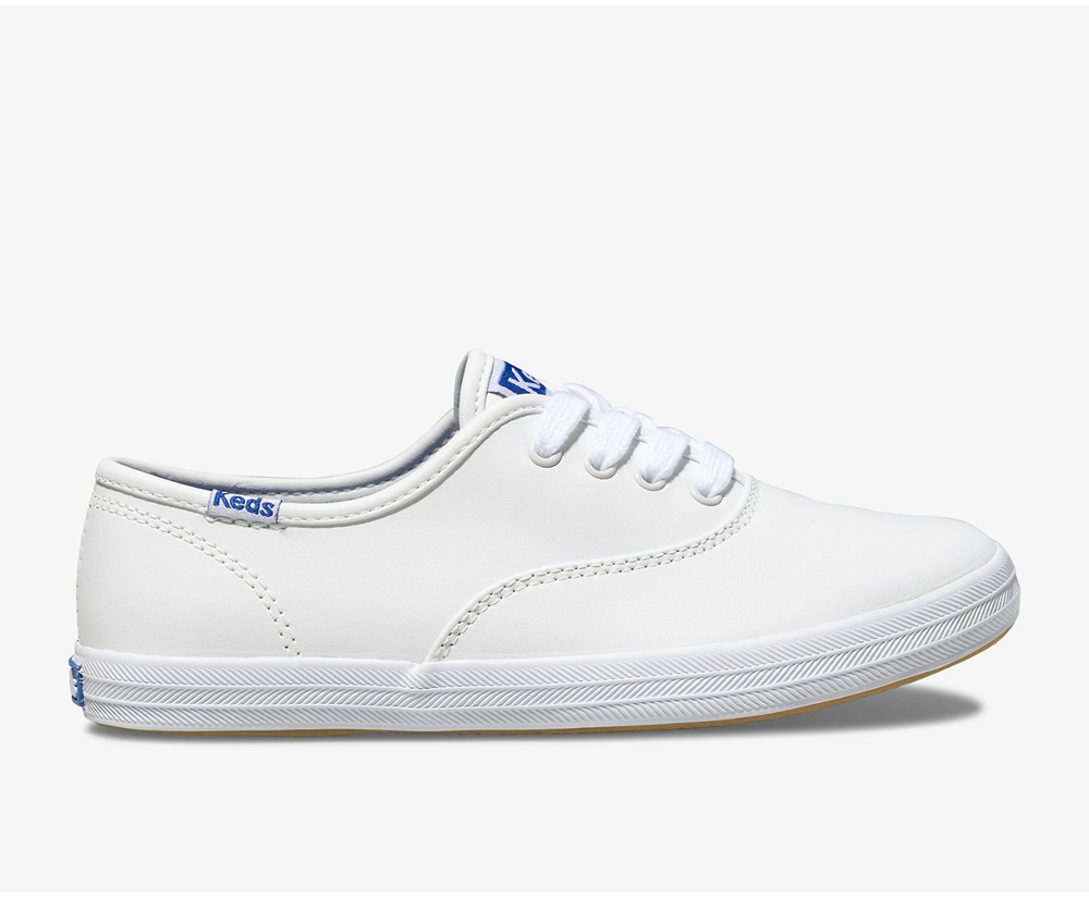 Basket Keds Enfant Blanche - Champion Cvo - 195-JCVTFQ